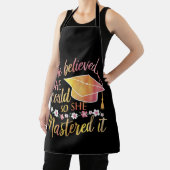 Ze geloofde dat ze het kon, zodat ze het Afstudeer Schort (Insitu)