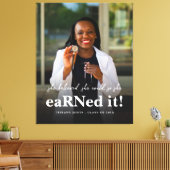 Ze geloofde dat ze het Nurse Photo-Afstuderen kon Canvas Afdruk (Insitu (Woonkamer))