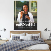 Ze geloofde dat ze het Nurse Photo-Afstuderen kon  Canvas Afdruk (Insitu (Slaapkamer))