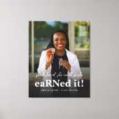 Ze geloofde dat ze het Nurse Photo-Afstuderen kon  Canvas Afdruk (Voorkant)
