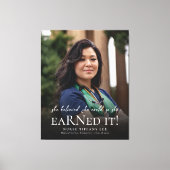 Ze geloofde dat ze het Nurse Photo-Afstuderen kon Canvas Afdruk (Voorkant)