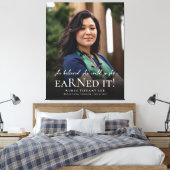 Ze geloofde dat ze het Nurse Photo-Afstuderen kon Canvas Afdruk (Insitu (Slaapkamer))