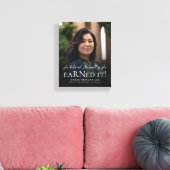 Ze geloofde dat ze het Nurse Photo-Afstuderen kon  Canvas Afdruk (Insitu (Woonkamer))