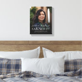 Ze geloofde dat ze het Nurse Photo-Afstuderen kon  Canvas Afdruk (Insitu (Slaapkamer))