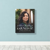 Ze geloofde dat ze het Nurse Photo-Afstuderen kon  Canvas Afdruk (Insitu (Houten vloer))
