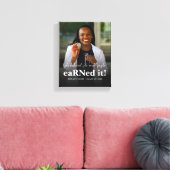 Ze geloofde dat ze het Nurse Photo-Afstuderen kon  Canvas Afdruk (Insitu (Woonkamer))