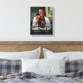 Ze geloofde dat ze het Nurse Photo-Afstuderen kon  Canvas Afdruk (Insitu (Slaapkamer))