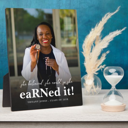 Ze geloofde dat ze het Nurse Photo-Afstuderen kon Fotoplaat (Zijkant)