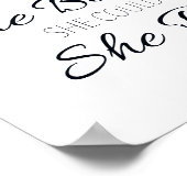 Ze geloofde dat ze het script kon schrijven poster (Hoek)