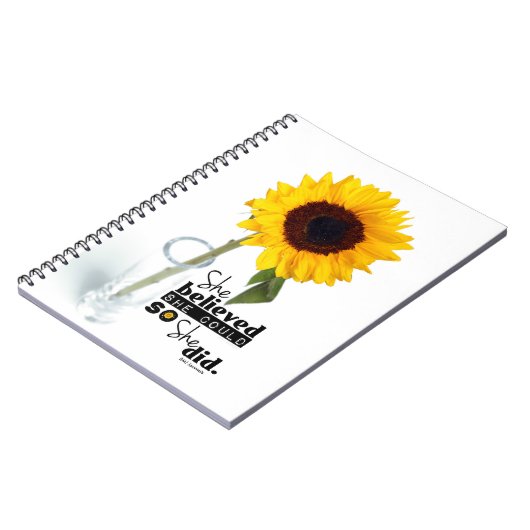 Ze geloofde dat ze het Spiral Journal (SUNFLOWER) Notitieboek (Linkerzijde)