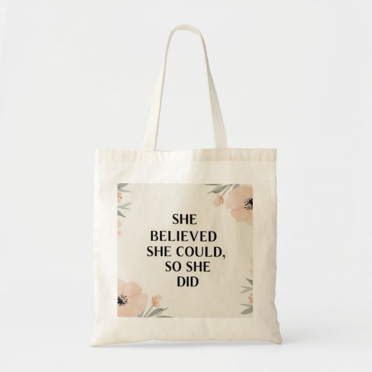 Ze geloofde dat ze inspirerend tas kon kopen (Voorkant)