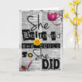 Ze geloofde dat ze Kaart kon opmerken (Gele Bloem)