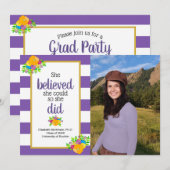 Ze geloofde dat ze kon afstuderen partij foto kaart (Voorkant / Achterkant)