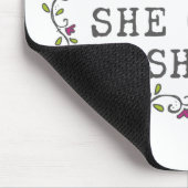 Ze geloofde dat ze kon citeren muismat (Hoek)