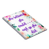 "Ze geloofde dat ze kon" Journal/Art Journal Notitieboek (Rechterzijde)