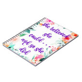 "Ze geloofde dat ze kon" Journal/Art Journal Notitieboek (Linkerzijde)