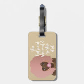 Ze geloofde dat ze kon, zwarte vrouw, tandvlees, b bagagelabel (Achterkant verticaal)