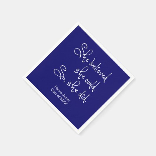 Ze geloofde dat ze papieren servetten kon Afstuder (Hoek)