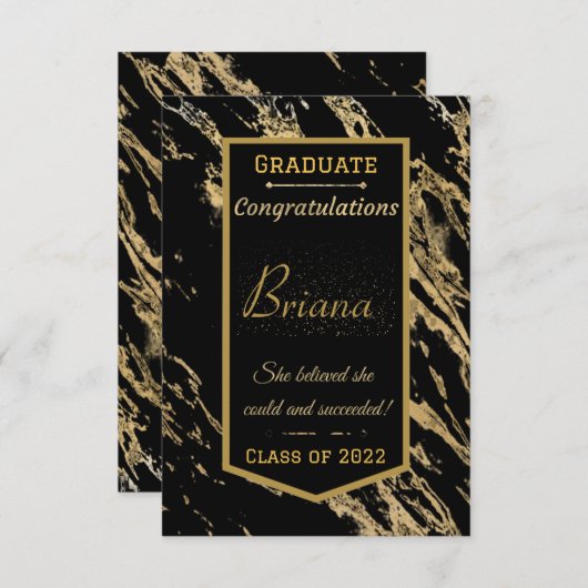 Ze geloofde dat ze succes had met de Kaart van Afs (Voorkant / Achterkant)