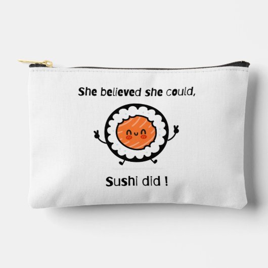 Ze geloofde dat ze sushi deed-grappige woordspelin etui (Voorkant)