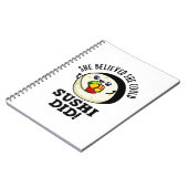 Ze Geloofde Dat Ze Sushi Kon Maken Leuke Voedselgr Notitieboek (Linkerzijde)