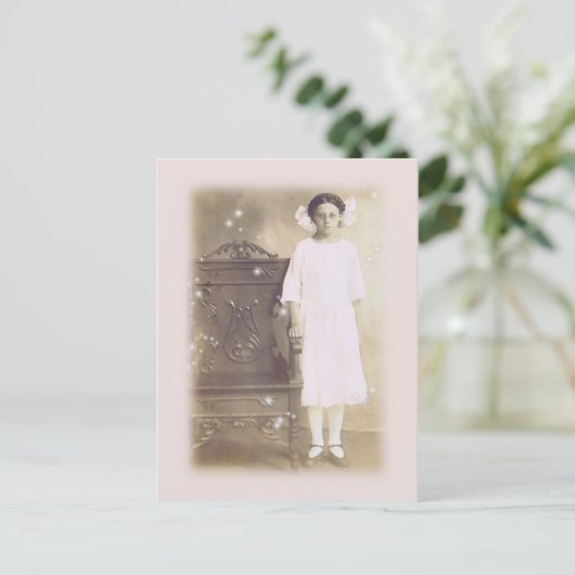 Ze geloofde  fotokunst briefkaart (Staand voorkant)