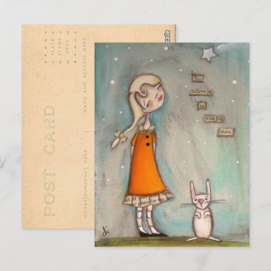 Ze geloofde in een ijsband - postkaart (Voorkant / Achterkant)