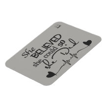 Ze geloofde in koelkastmagneet