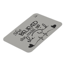 Ze geloofde in koelkastmagneet magneet