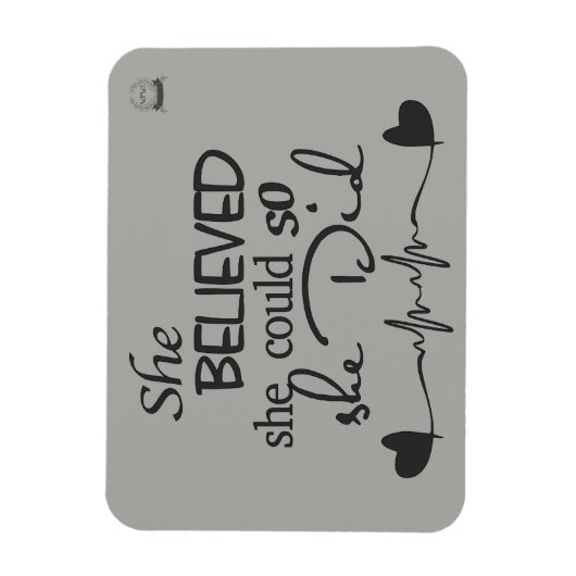 Ze geloofde in koelkastmagneet magneet (Verticaal)