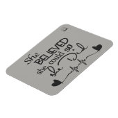 Ze geloofde in koelkastmagneet magneet (Linkerzijde)