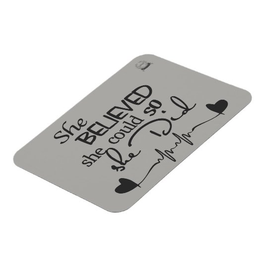 Ze geloofde in koelkastmagneet magneet (Linkerzijde)