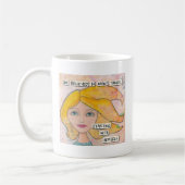 Ze geloofde in zichzelf - Inspirerend kunst Koffiemok (Links)