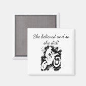 "Ze geloofde" Motorcycle Racefeest Stimulering Magneet (Voorkant / Achterkant)