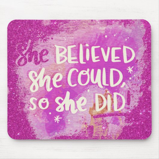 Ze geloofde muismat (Voorkant)