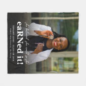 Ze geloofde Nurse Photo Afstuderen Fleece Deken (Voorkant (Horizontaal))