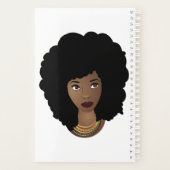 Ze geloofde van wel, zwarte vrouw, natuurlijk haar planner (Achterkant)