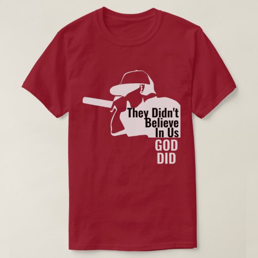 Ze geloofden niet in ons dat God T-shirt deed (Design voorkant)