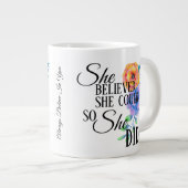 Ze gelooft (Floral) - Mok (Voorkant rechts)