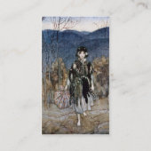 Ze ging langs, ging langs en ging verder. visitekaartje (Achterkant)