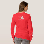 Ze glimlacht bij het Future Women's Long Sleeve Sh T-shirt (Achterkant volledig)