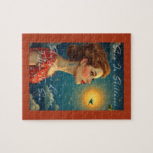 Ze gloeit harder dan de zon legpuzzel (Horizontaal)