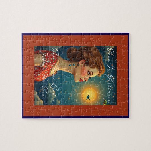 Ze gloeit harder dan de zon legpuzzel (Horizontaal)