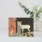 Ze gooide haar armen rond de nek van Bonnie-Biche Briefkaart (Staand voorkant)