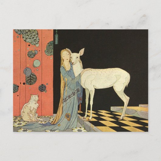 Ze gooide haar armen rond de nek van Bonnie-Biche Briefkaart (Voorkant)