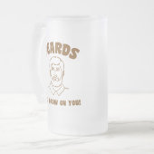 Ze groeien op je. matglas bierpul (Voorkant links)