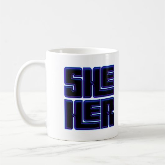 Ze Haar Groot en Bold Koffiemok (Links)