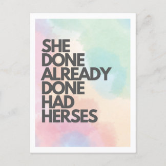 Ze had al een Herses Drag Race Briefkaart