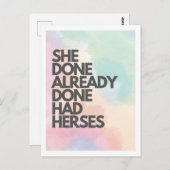 Ze had al een Herses Drag Race Briefkaart (Voorkant / Achterkant)