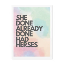 Ze had al een Herses Drag Race Briefkaart